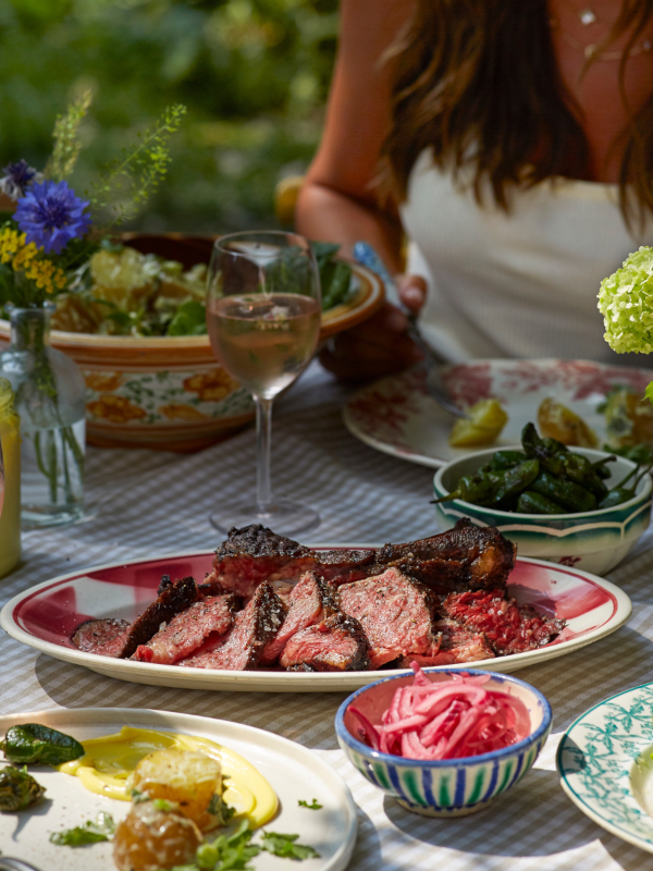 Confit prime rib with potato salad